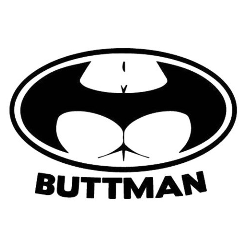 外贸 户外运动车贴 buttman 蝙蝠 性感女人 个性 汽车车贴纸