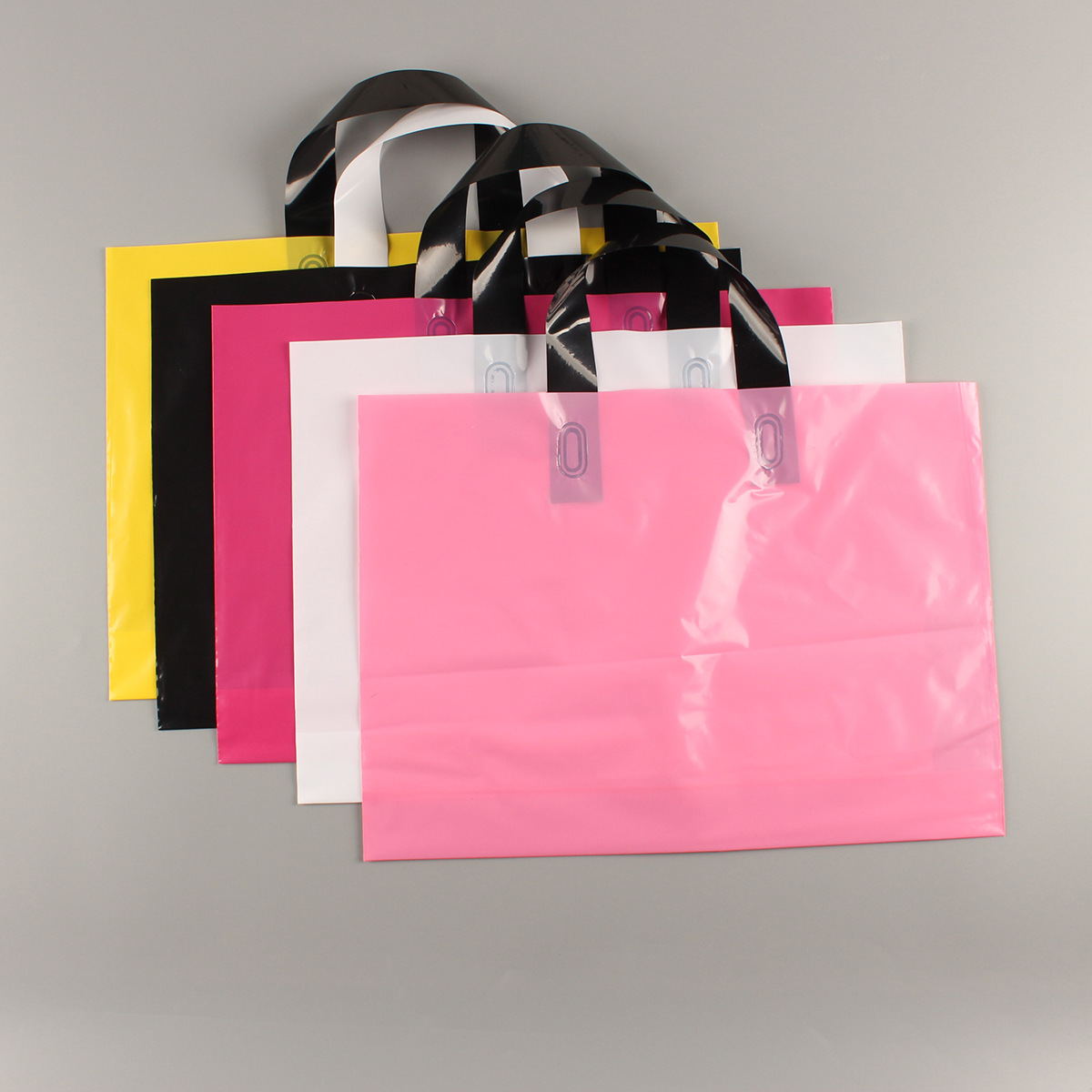 塑料手提袋_塑料手提袋pe薄膜购物包装袋 眼镜礼品鞋子 现货批发 - 阿