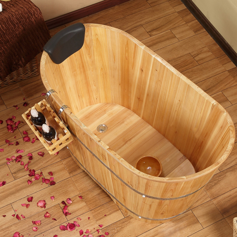 成人洗浴木桶 浴缸桑拿沐浴桶 安全无渗漏加强型泡澡木浴桶