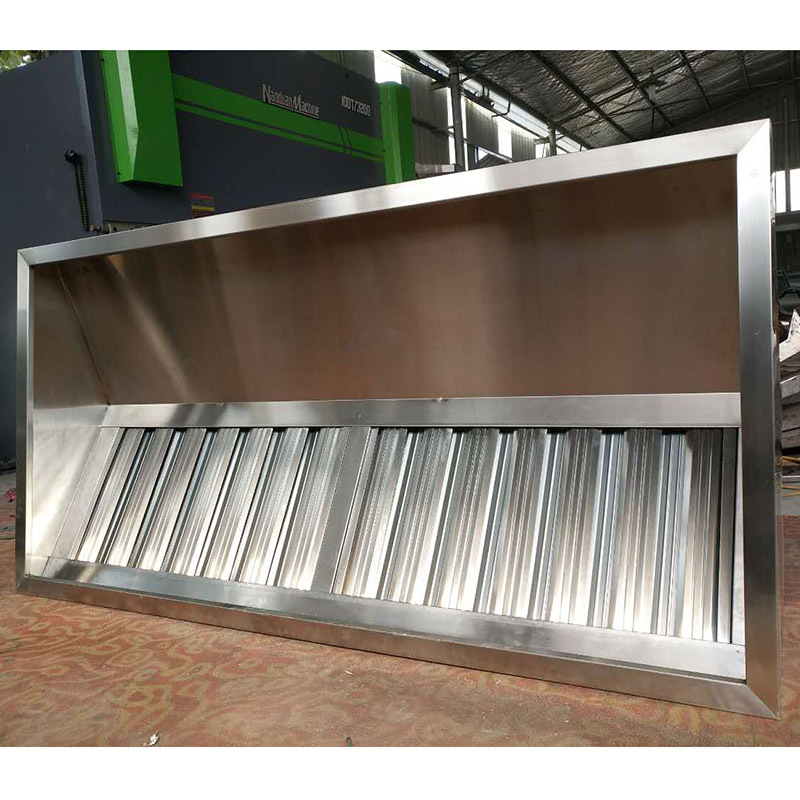 厂家直销不锈钢烟罩油烟净化设备商用油烟罩油烟净化运水一体机