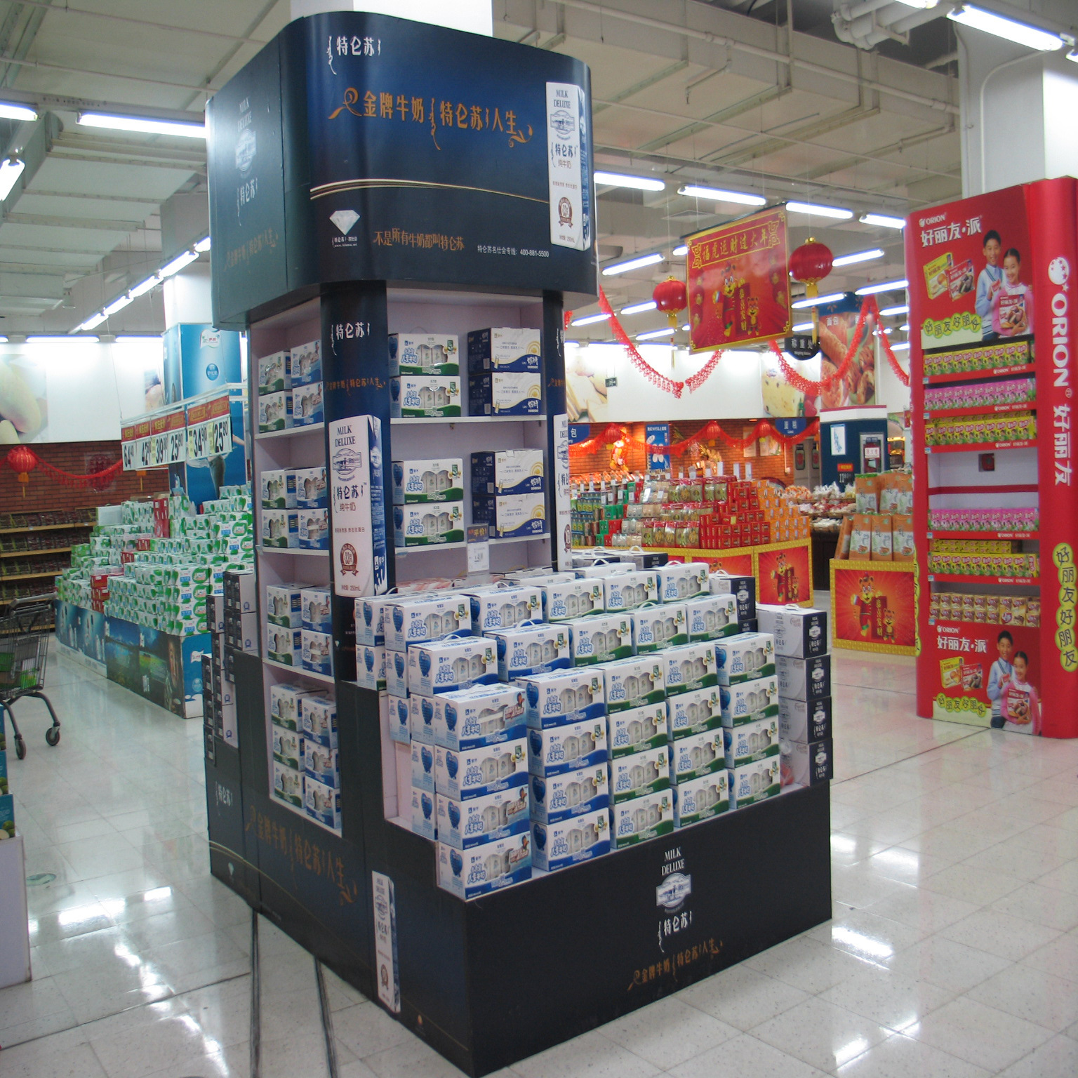 常州喷绘写真制作超市包柱kt板展板户内宣传设计