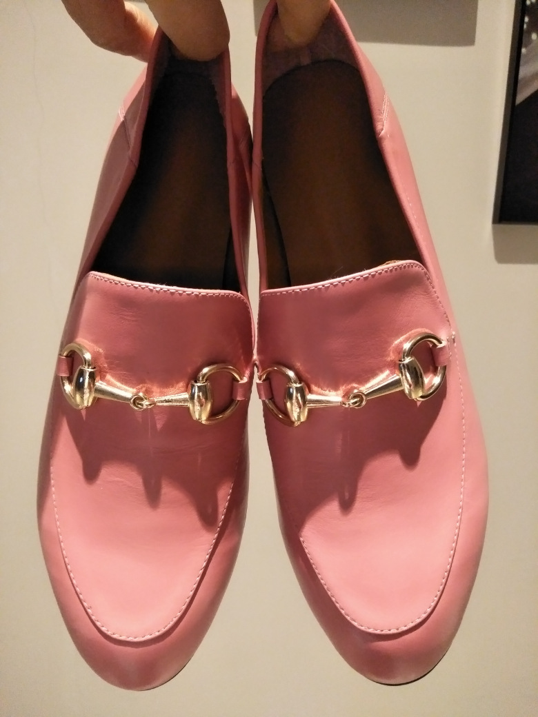 欧洲站2018初春季新品马蹄扣乐福鞋真皮羊皮平底两穿女单鞋懒人鞋