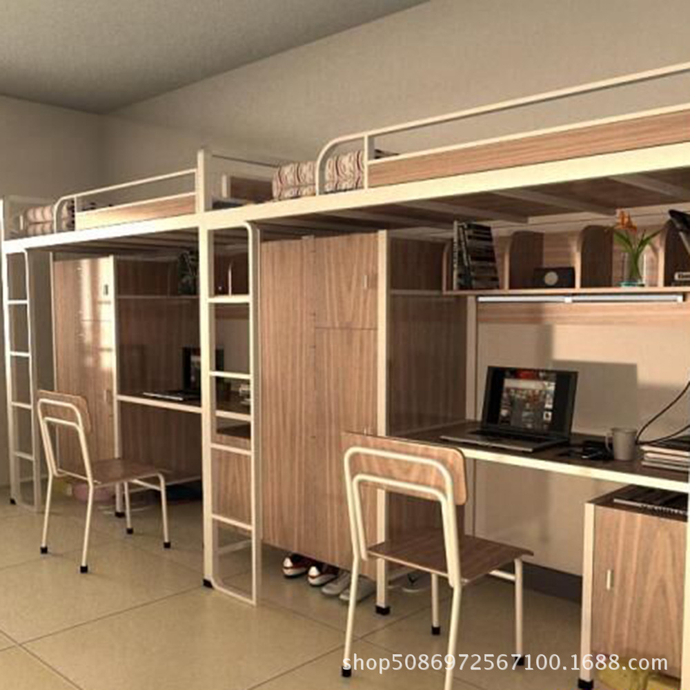 批发钢制大学生宿舍上下铺双层床员工双层床