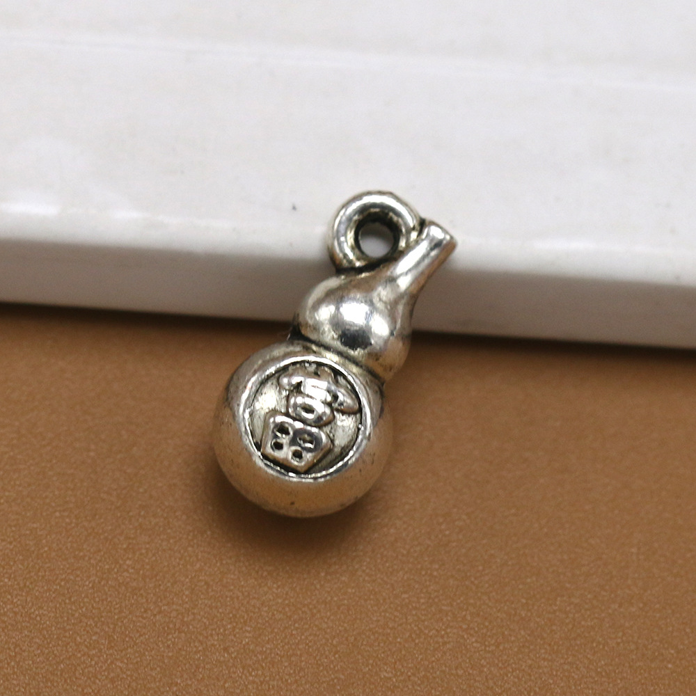 厂家批发 diy饰品配件 古银色富贵葫芦吊坠 手链配饰 zakka 批发