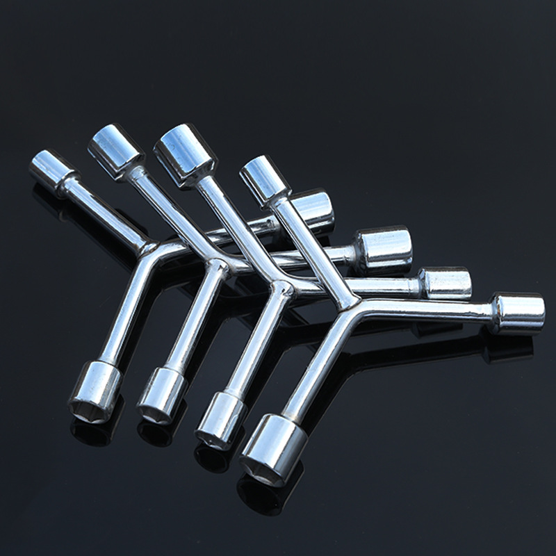 厂家现货批发45#钢y型三叉扳手汽修省力扳手内六角三叉套筒扳手