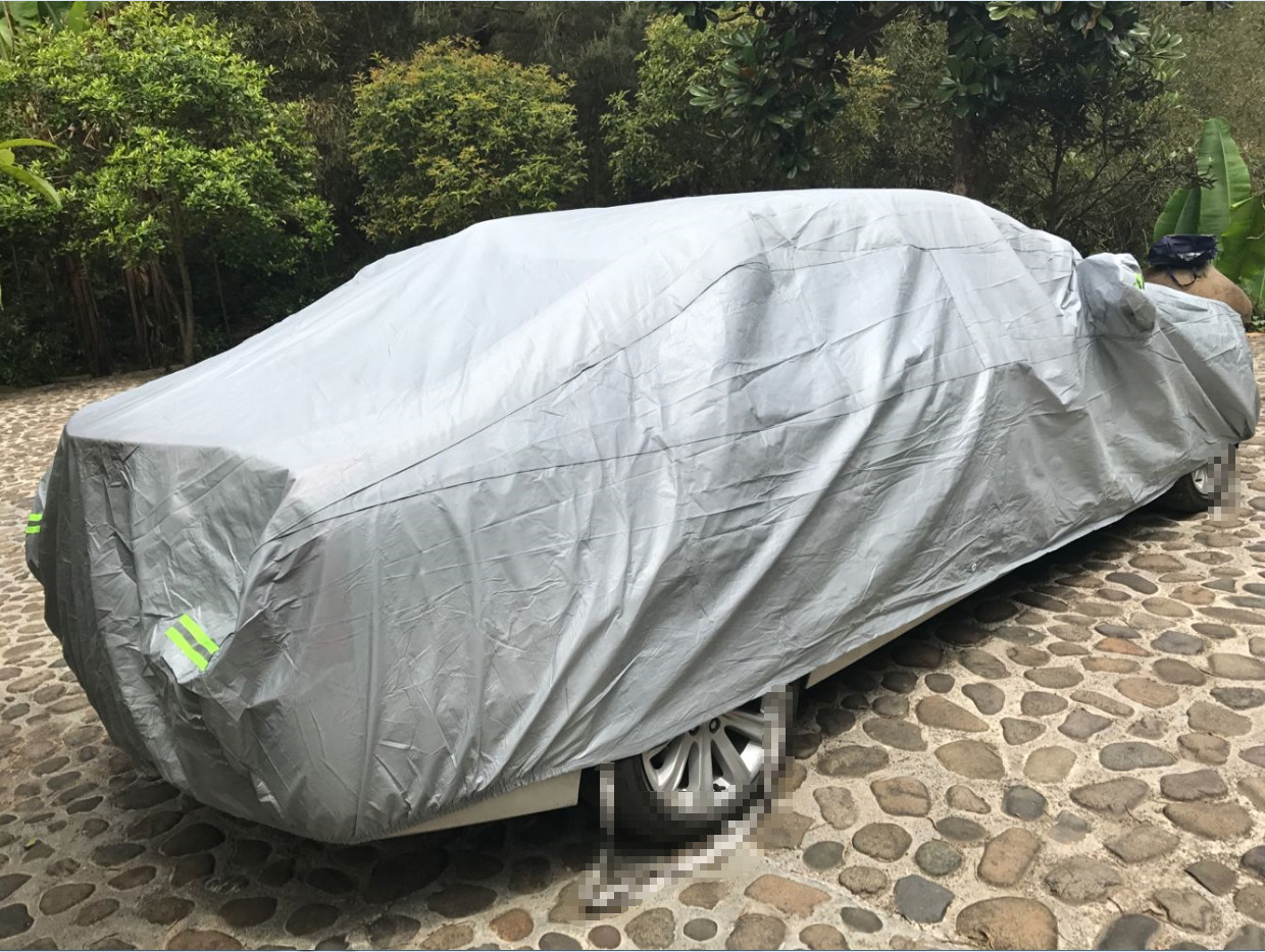 工厂直销 汽车反光加棉车衣 轿车车罩 棉绒加厚外罩 汽车通用