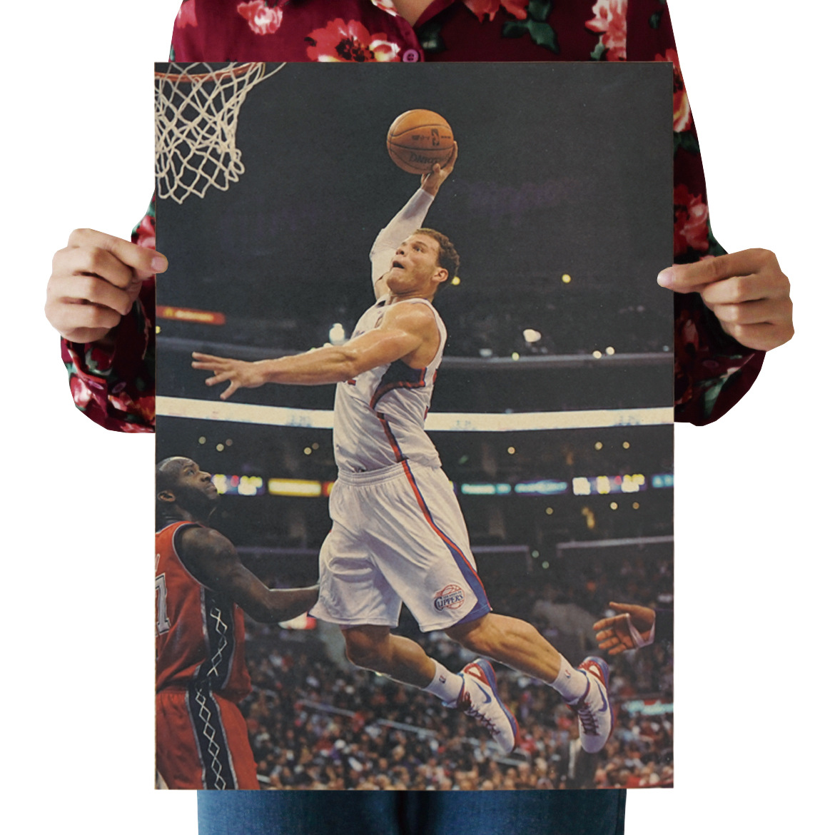 【h017】nba怀旧复古牛皮纸海报 室内酒吧咖啡馆装饰画格里芬