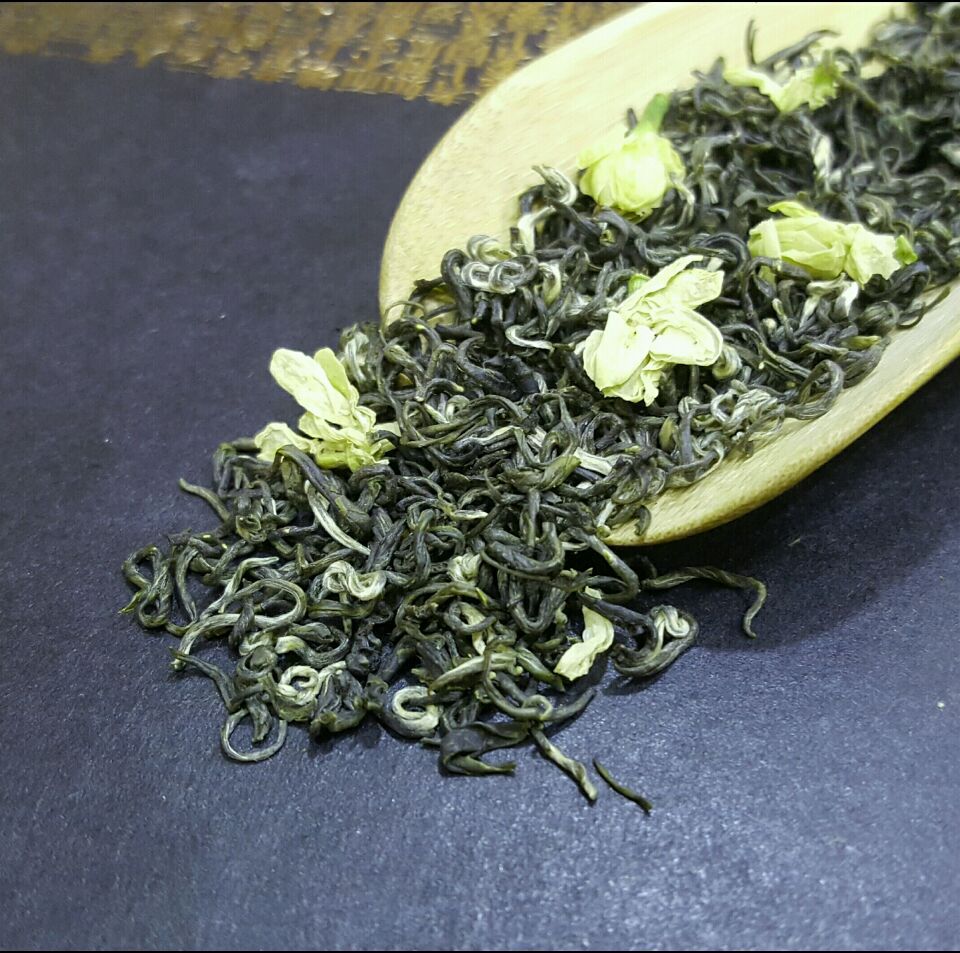 新茶 茉莉花茶 花毛峰 碧螺花毛峰 紧细有毫 浓香 耐泡