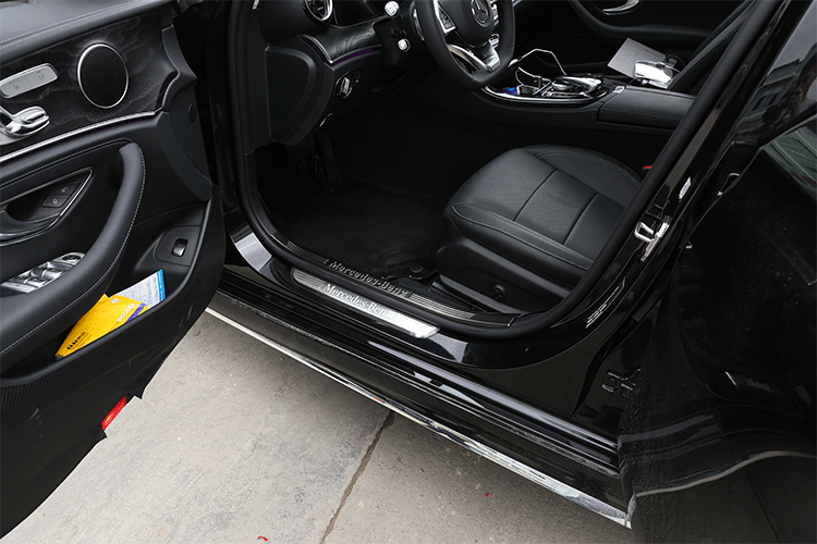 适用于奔驰2016-17款新e级迎宾踏板门槛条 e200l e300l内饰改装