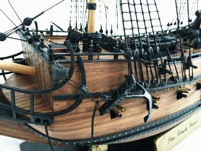实木黑珍珠号diy套材船模型(旗舰版)