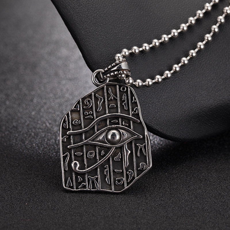 外贸动漫吊坠饰品 荷鲁斯之眼the eye of horus 避邪的护身符项链