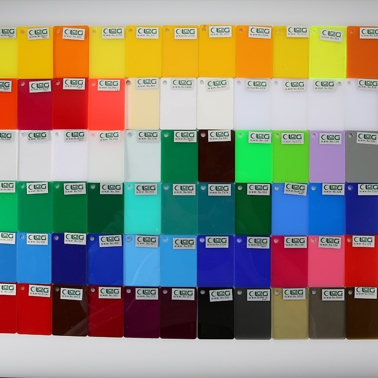 欧莱格 彩色亚克力板 定做 有机 玻璃板 半透明彩色磨砂 亚克力板