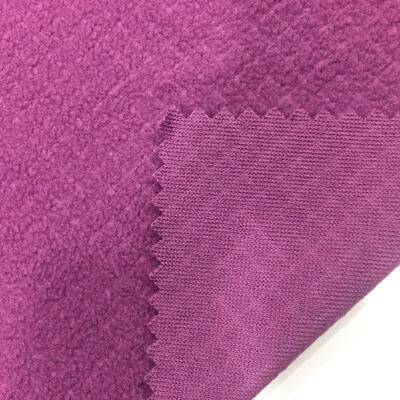 超细压花摇粒绒厂家直销绒布卫衣户外运动服家居服针织面料