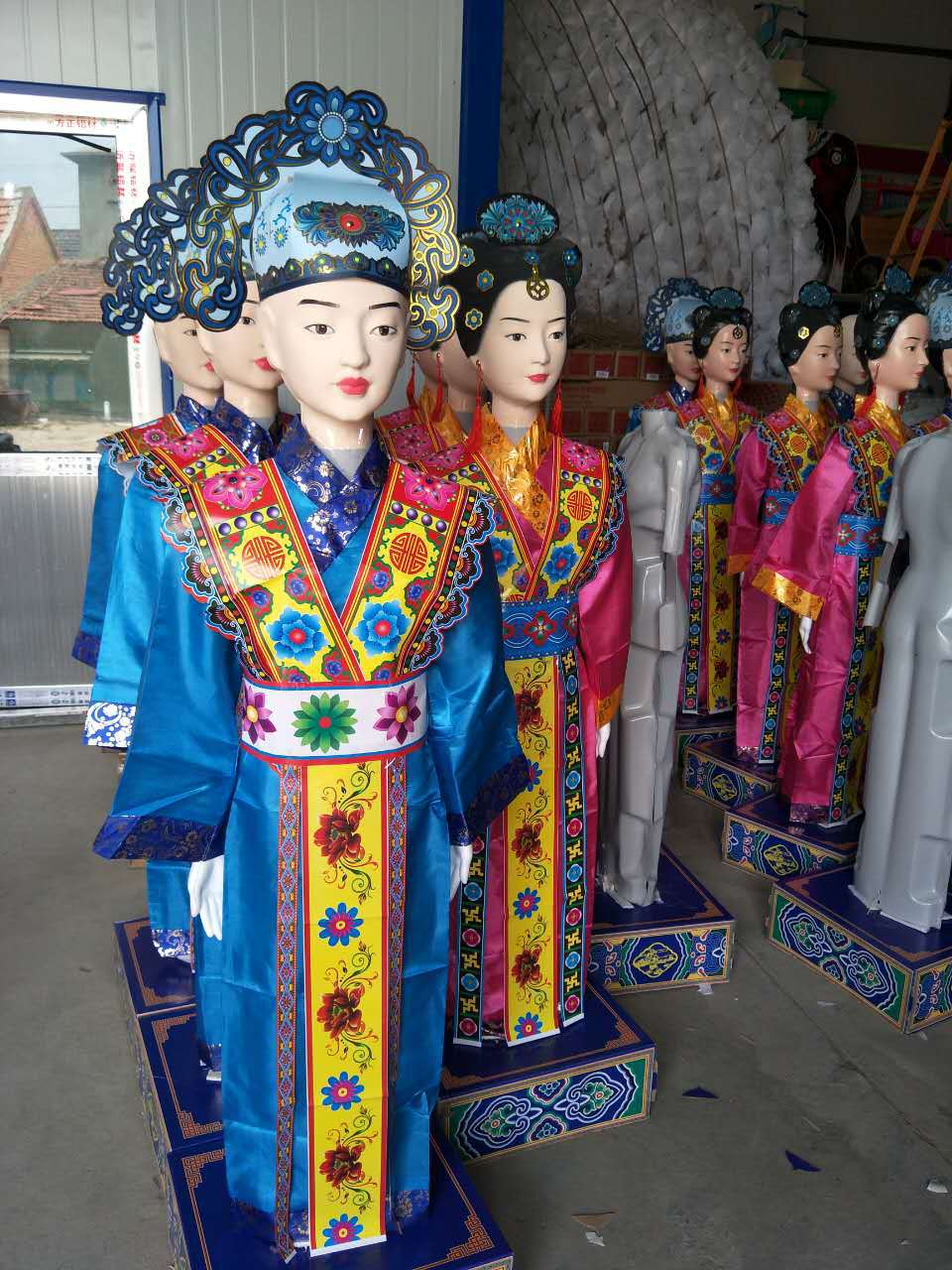 厂家批发 殡葬用品 纸活纸扎用品 老人丧葬寿衣 高档童男童女批发