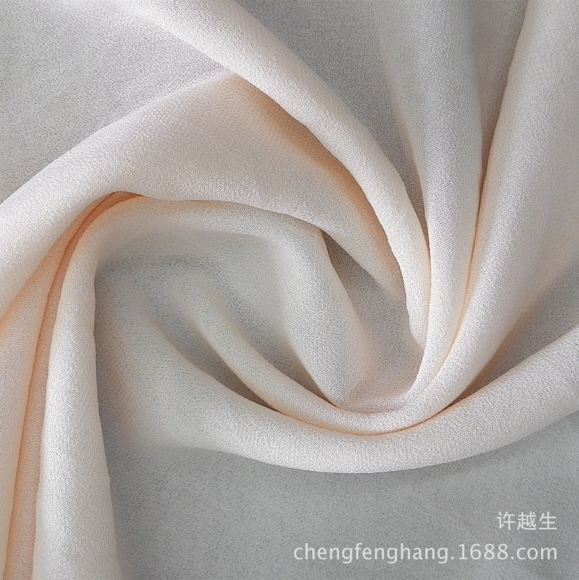 75d珍珠纱雪纺布料 连衣裙沙滩裙衬衫面料辅料 全涤加捻雪纺珠