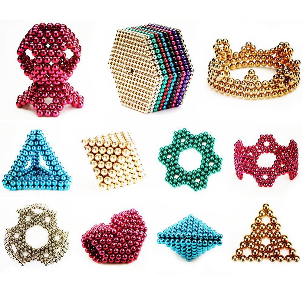 彩色球形磁铁巴克球5mm216粒强力磁铁磁球魔力吸铁石磁石玩具