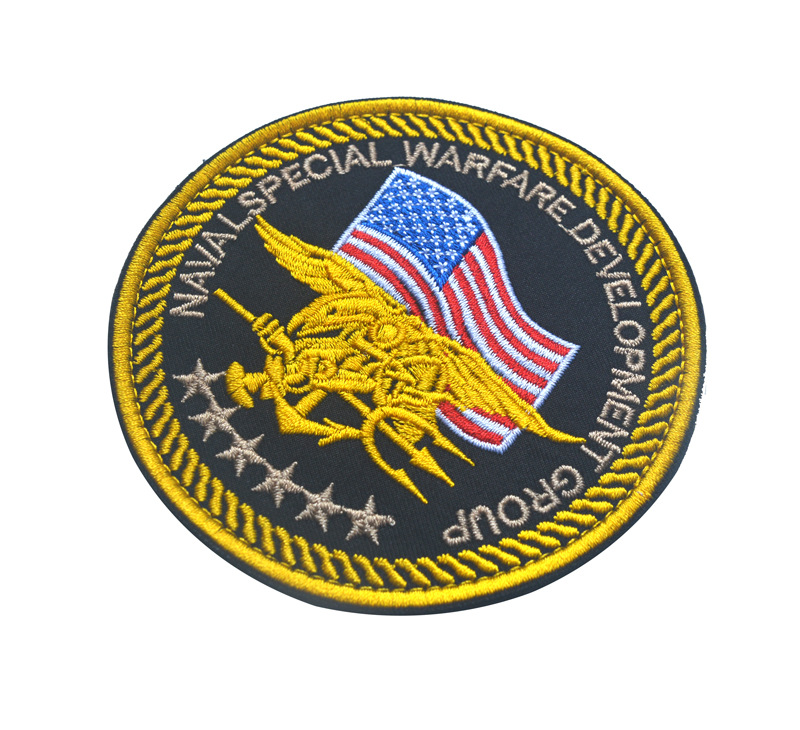 usmarines美国特种海豹突击队魔术贴臂章 3d刺绣美国总统标志