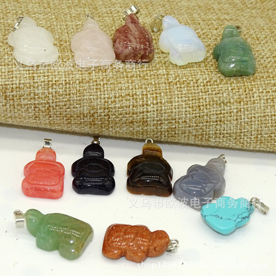 外贸石头吊坠 天然石头雕刻乌龟挂件 diy首饰饰品挂件批发