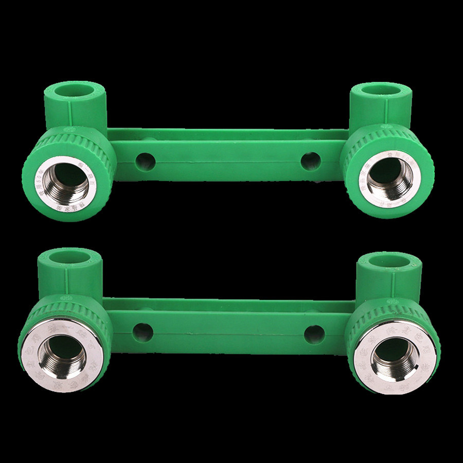 厂家直销双联内丝弯头 太阳能弯头内丝三通 绿色家装ppr水管配件