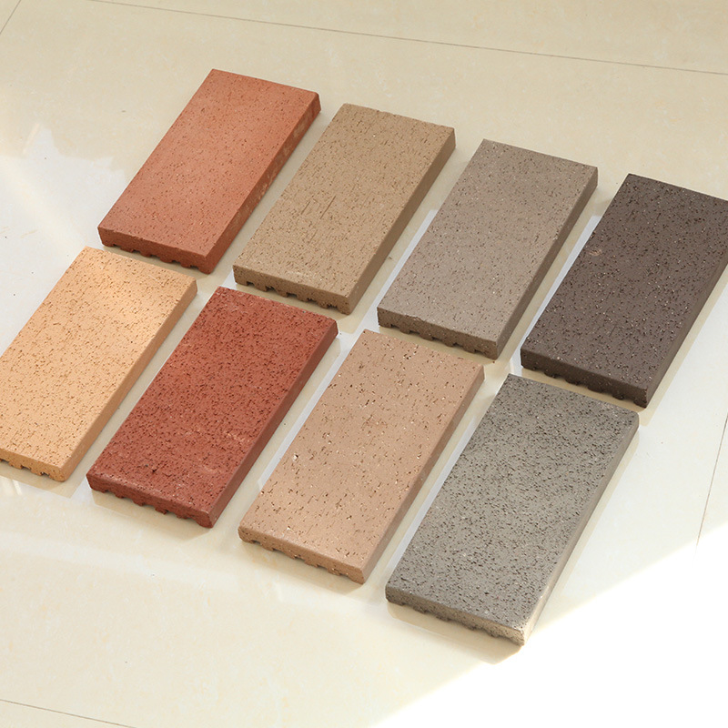 宜兴彩色真空烧结砖园林建筑防滑人行道广场砖