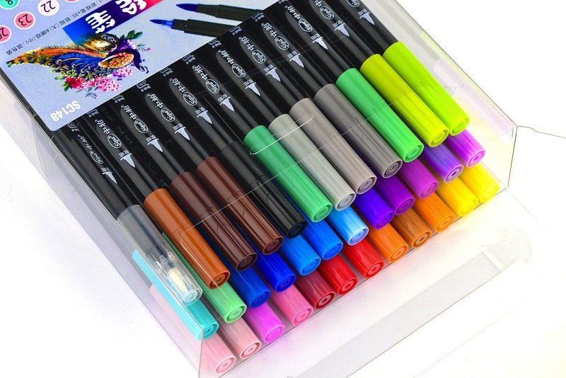 厂家批发中柏sc148专业调色笔36支套装彩绘笔勾线笔绘画水彩笔填