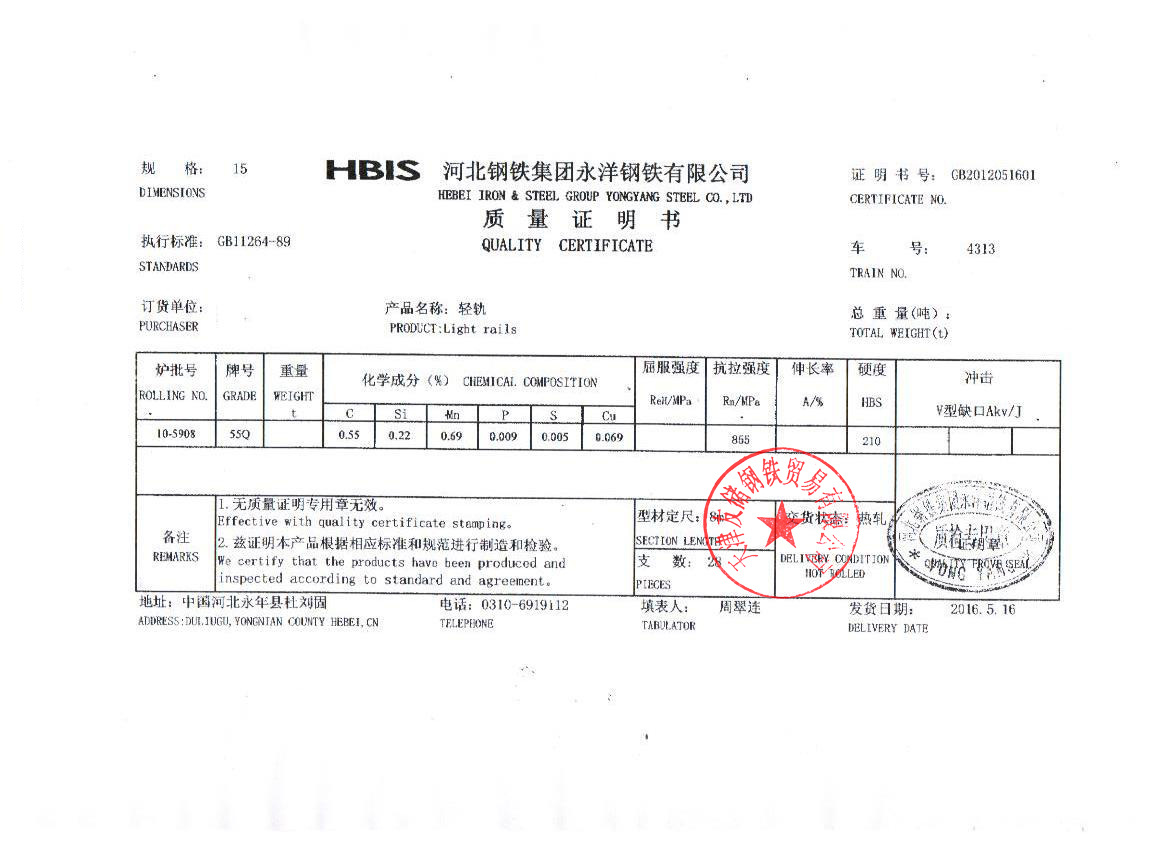 供应国标钢轨 q235轨道钢 天津钢轨销售 包钢钢轨 厂家直销