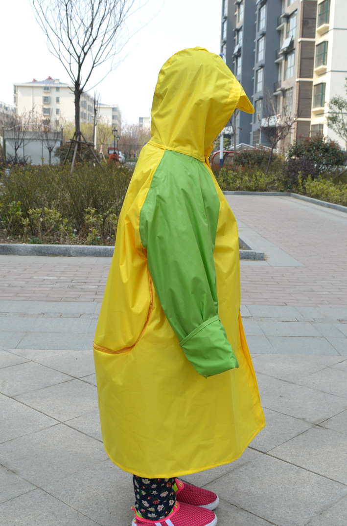广告儿童雨衣定制做 印字logo幼儿园培训班学生雨衣批发带书包位