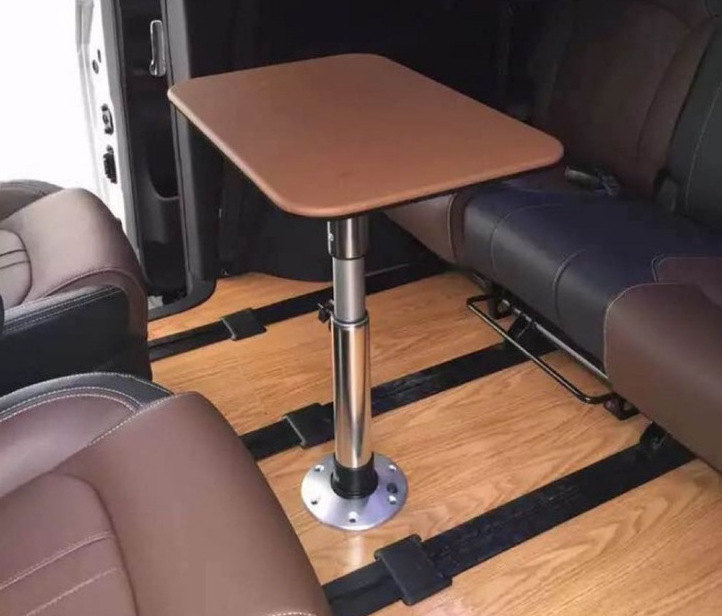 全顺,依维柯,商务车,房车改装可拆卸升降桌腿抽拔式方便美观