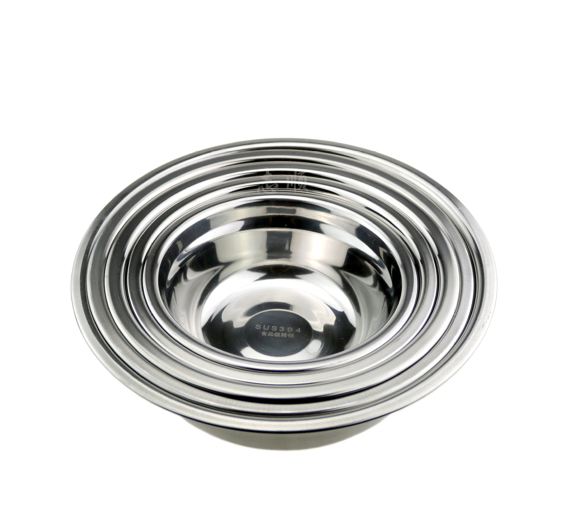 304不锈钢盆 加厚加深汤盆 厨房料理和面盆 料理盆 洗菜盆 打蛋盆