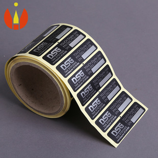 出口用贴3m胶加厚亮银龙不干胶 厂家直销亮银龙pet不干胶标签定制