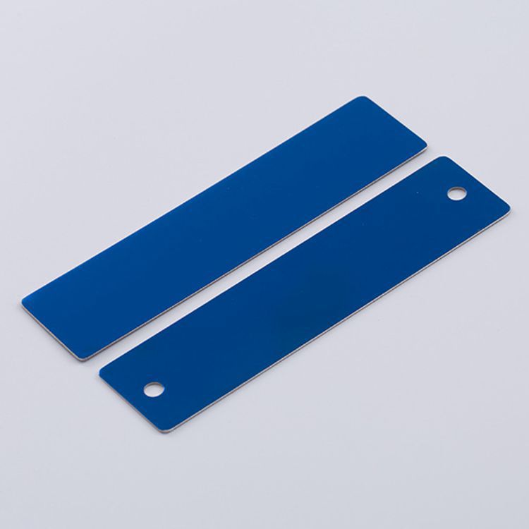 金属不锈钢临时停车电话牌 双面蓝色不锈钢临时挪车电话号码牌