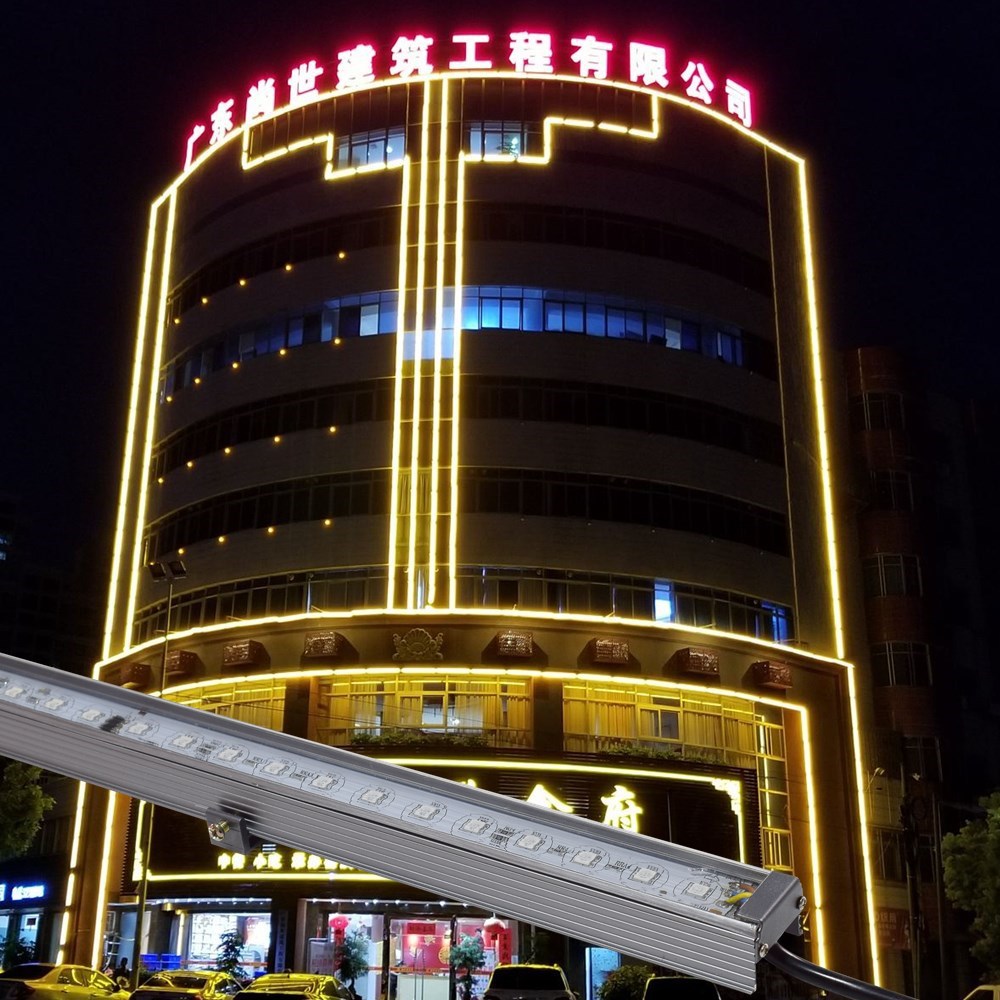 led线条灯户外防水硬灯条 rgb外控6段8段16段 大楼景观轮廓照化