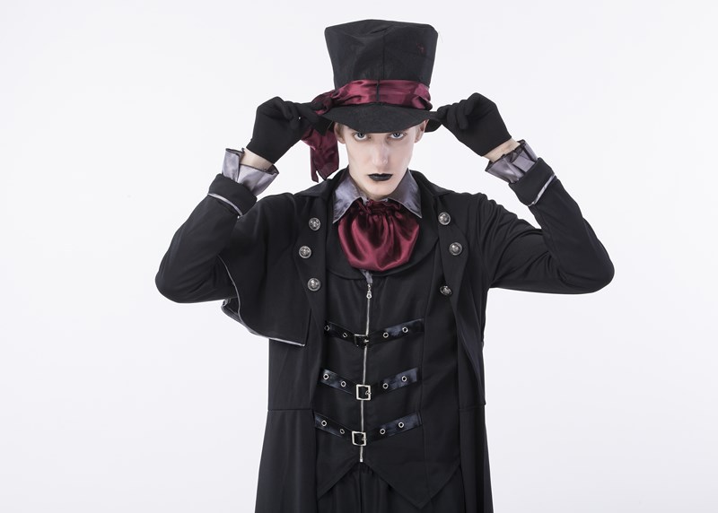 2017年万圣节角色扮演英伦黑暗绅士男款cosplay贵族吸血鬼代发