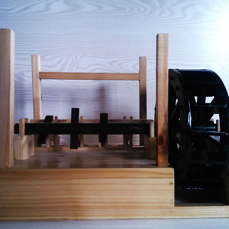 连击水碓模型 中国历史教学仪器 仿古木制 教学 历史教室水车