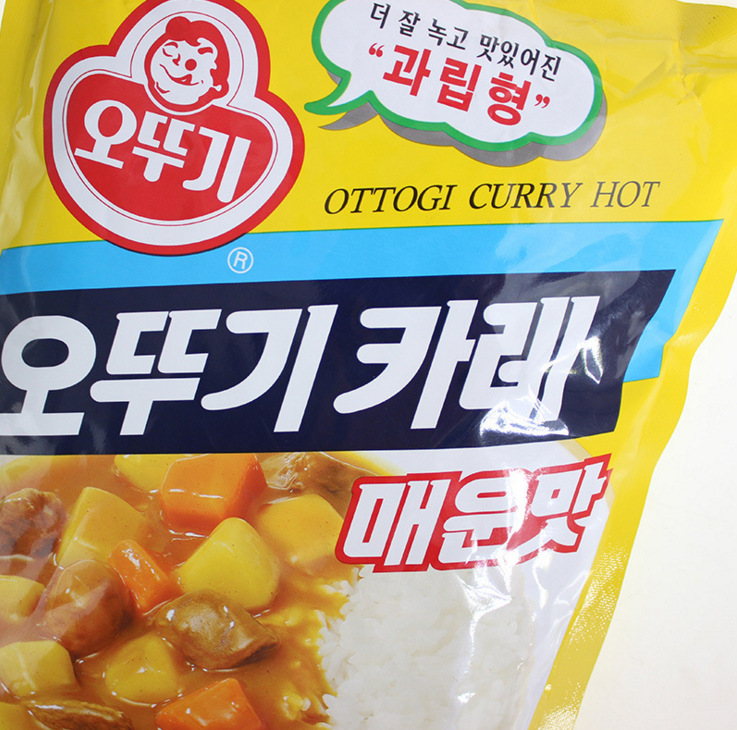 韩国料理店用调味品不倒翁奥土基咖喱粉1kg*10 特辣 整箱批发