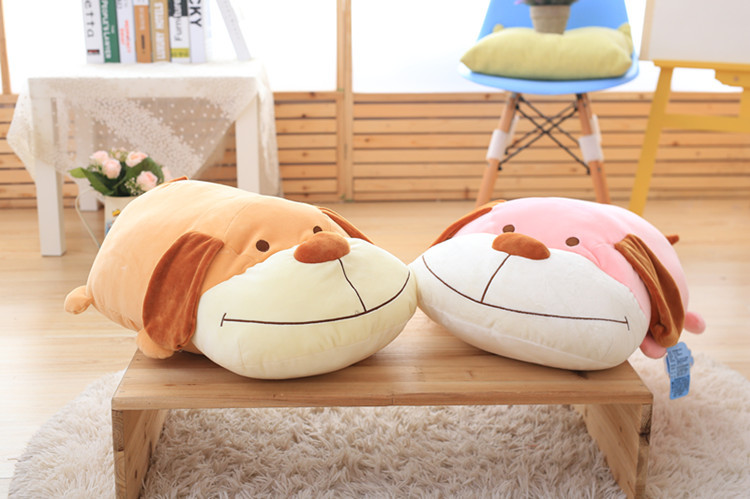 赛特2017新品毛绒 面包狗趴枕 睡觉抱枕 热销萌物