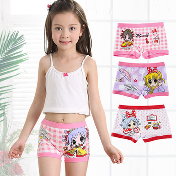 女童内裤纯棉学生中大童平角裤儿童裤头小女孩童装宝宝短裤3-15岁