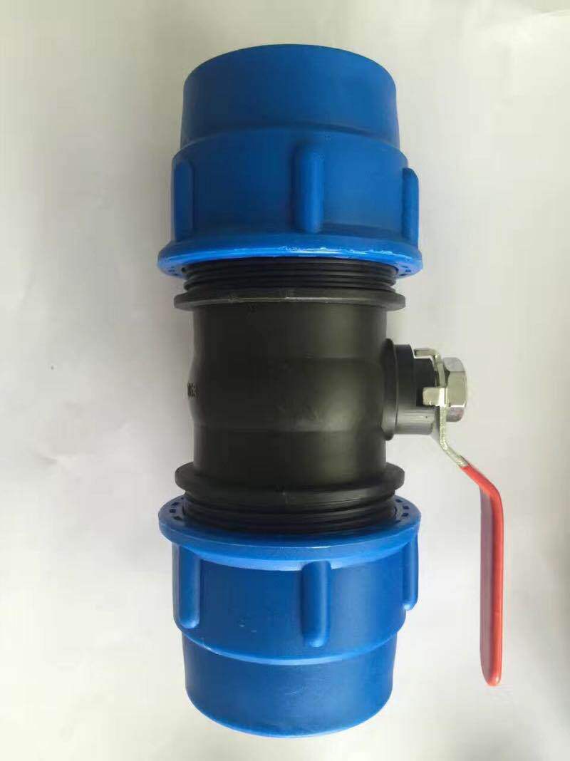 厂家直销 pe快接球阀门 pe水管钢芯球阀 快速抢修接头 农田灌溉