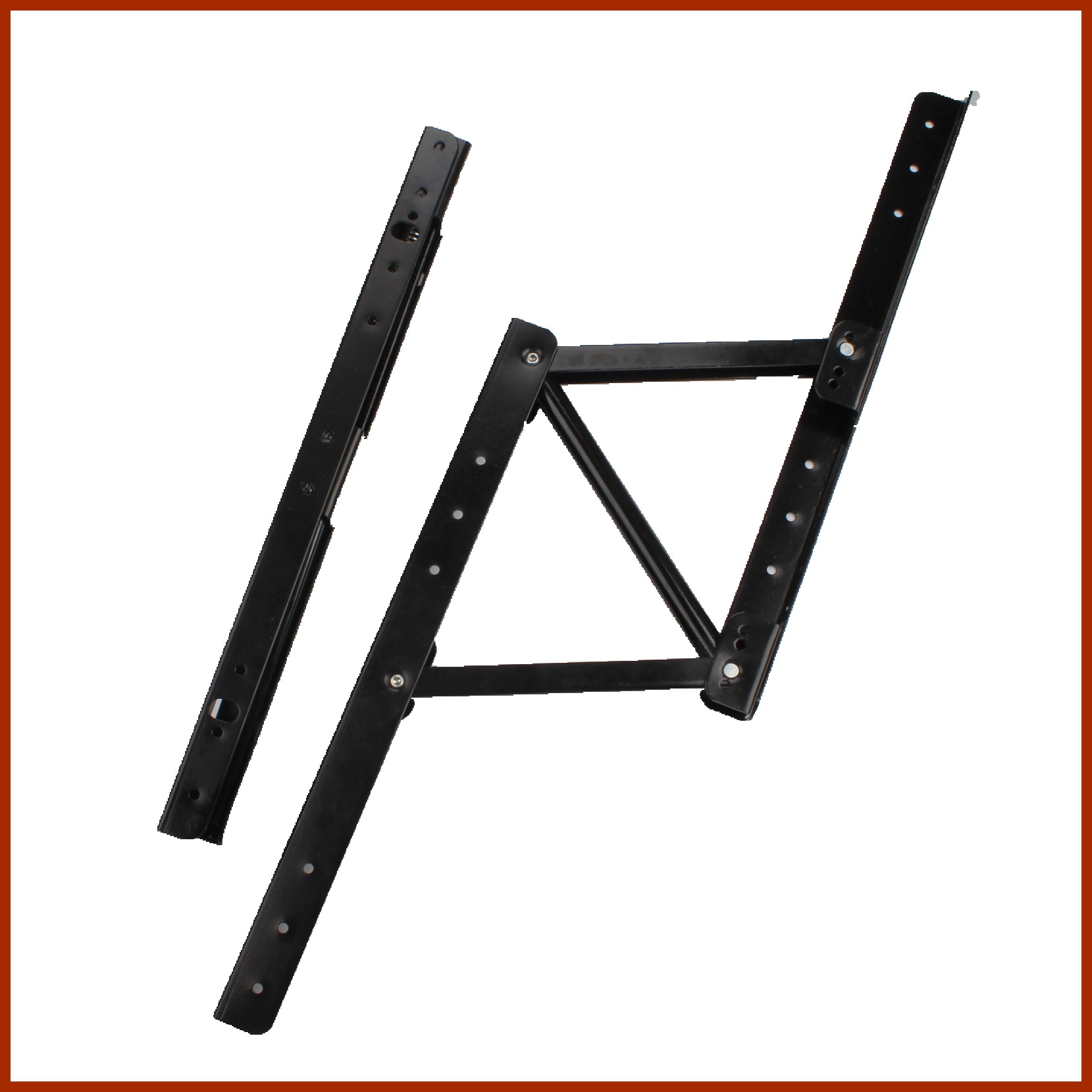 家具折叠五金件 咖啡茶几桌移动升降托架支撑架 折叠弹簧升降器