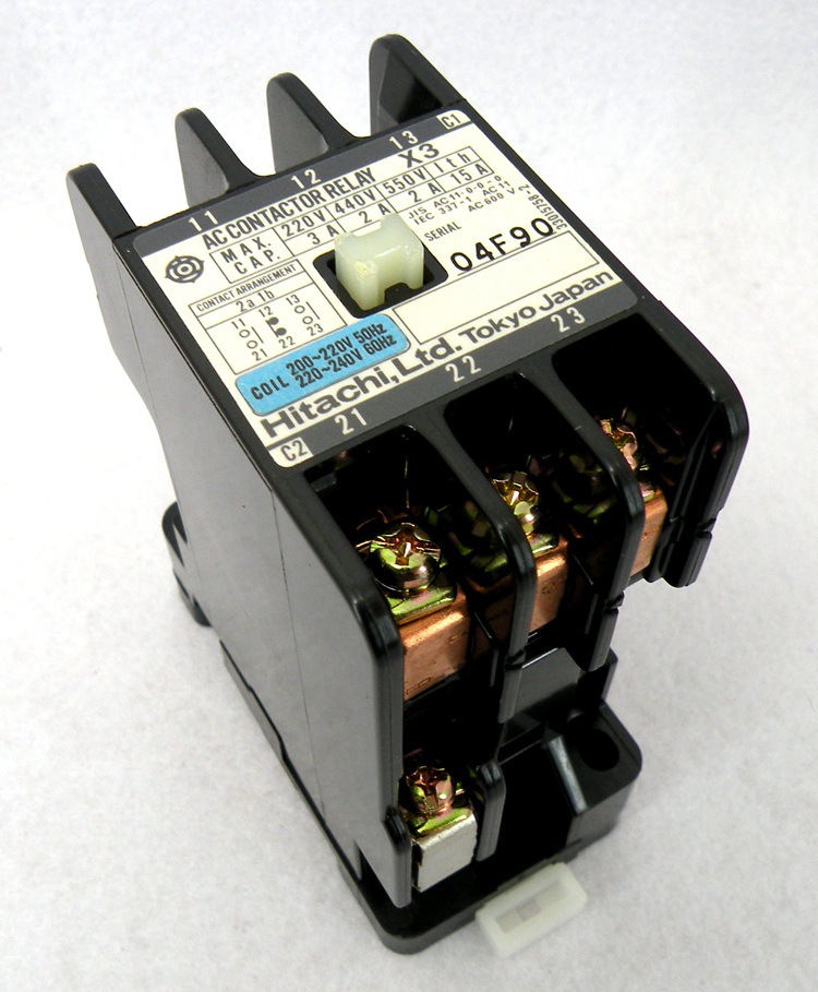原装日本日立 hitachi 电磁接触器式中间继电器 x3 2a1b
