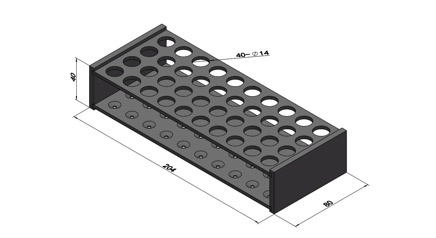 40孔5ml有机玻璃离心管架 透明亚克力试管架 实验室耗材