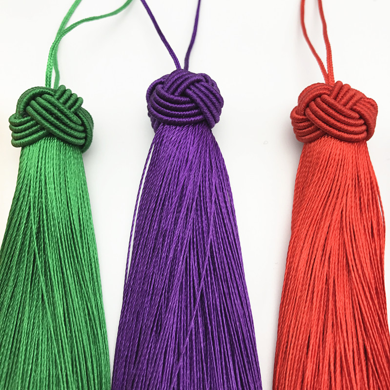 厂家菠萝帽流苏穗子 人造丝流苏吊穗批发 中国结饰品配件车包挂件