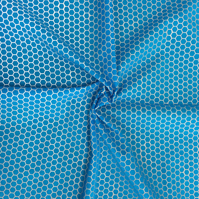 星华供应优质反光印花面料加工运动服装用花式反光图案幻彩反光布