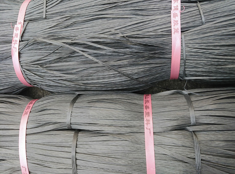 批量生产优质工地专用扎篾塑料扎蔑绿色黑色草绿色万德包装胶蔑扎