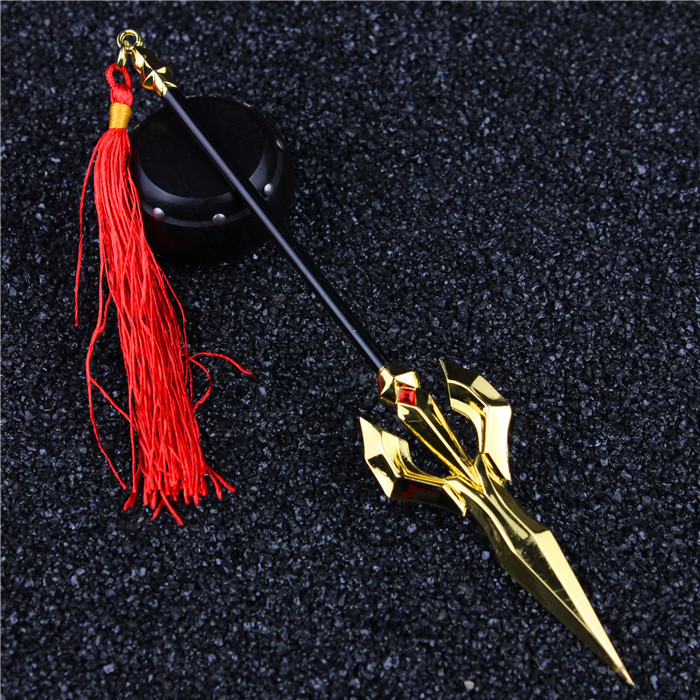 特价王者武器哪吒武器模型 哪吒三太子 哪吒桀骜炎枪合金兵器18cm