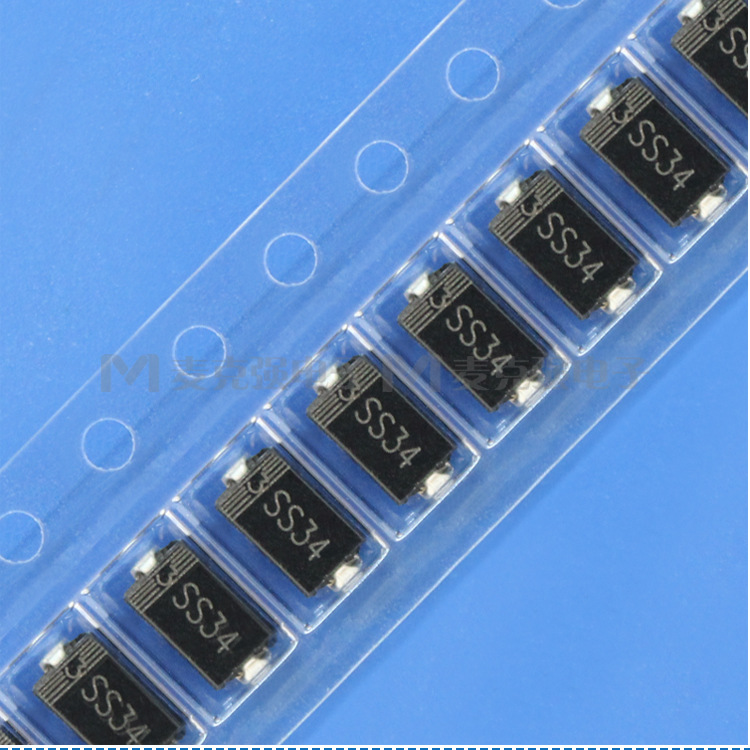 smd贴片肖特基二极管ss34 1n5822 sma do-214ac肖特基管3a/40v