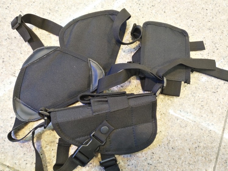 军迷多功能腋下玩具枪套户外cs装备附件包 探路人户外用品店