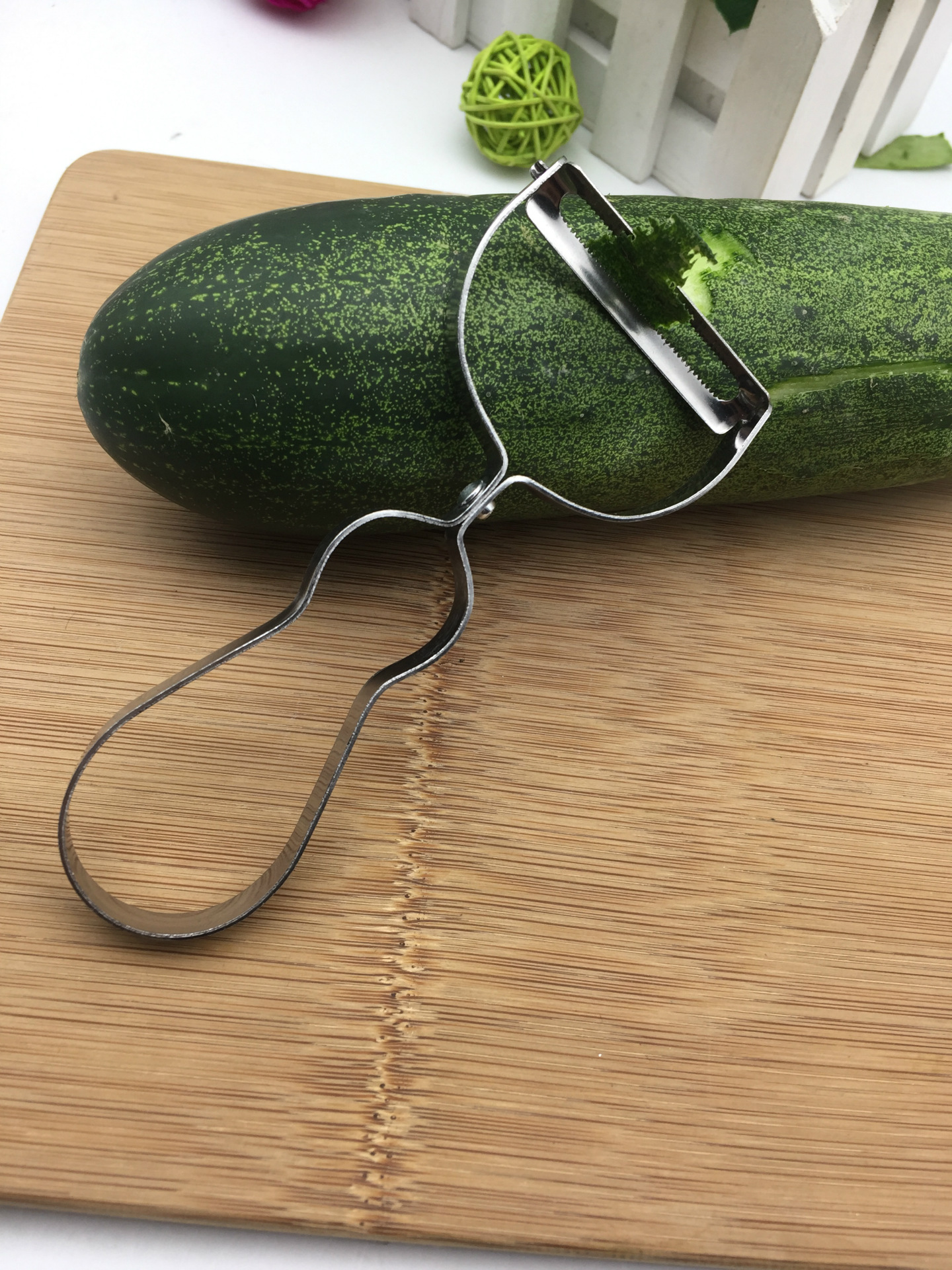 批发8819#全钢葫芦型蔬菜瓜果刨 削皮刀 削皮器 厨房小工具