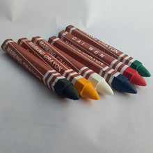 彩文轮胎记号笔红黄蓝绿黑白六色可选木材记号笔工业蜡笔