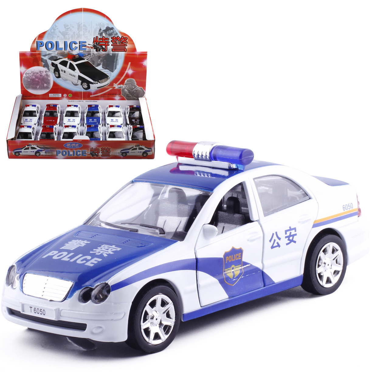 [散]蒂雅多1:32警车110合金玩具车小汽车模型轿车 儿童玩具6050